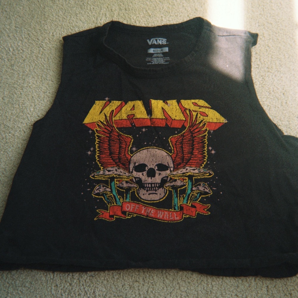 Vans Black Graphic Kids Tank Top